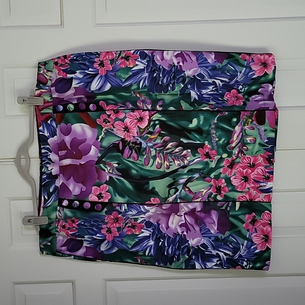 EShakti floral print skirt custom size see description sz 1x 2x sz 20